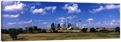 Skyline Dallas TX USA Canvas Art Print - Texas Art