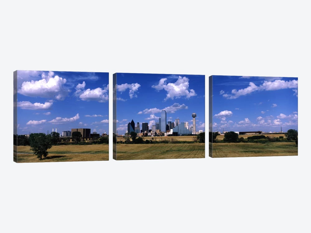 Skyline Dallas TX USA by Panoramic Images 3-piece Art Print