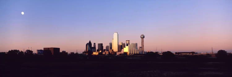 Sunset Skyline Dallas TX USA by Panoramic Images wall art