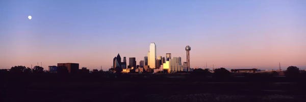 Dallas: Sunset Skyline Dallas TX USA by Panoramic Images