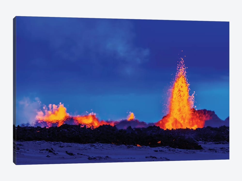 Eruption Fissure Splatter Fountains II, Holuhraun Lava Field, Sudur-Bingeyjarsysla, Nordurland Eystra, Iceland by Panoramic Images 1-piece Art Print