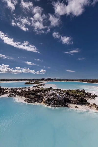 Iceland: Silica Deposits I, Svartsengi Geothermal Power Station, Blue Lagoon Geothermal Spa, Grindavik, Sudurnes, Iceland by Panoramic Images