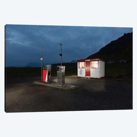 Countryside Gas Station, South Coast, Iceland Canvas Print #PIM14030} by Panoramic Images Canvas Artwork