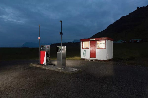 Iceland: Countryside Gas Station, South Coast, Iceland by Panoramic Images