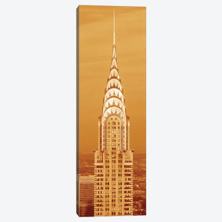 Chrysler Building At Sunset In Sepia, New York City, New York, USA Canvas Print #PIM14058} by Panoramic Images Canvas Wall Art