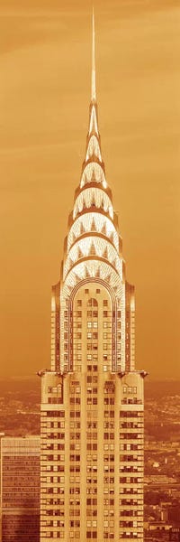 Manhattan: Chrysler Building At Sunset In Sepia, New York City, New York, USA by Panoramic Images