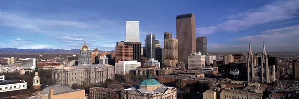 Colorado: Downtown Skyline, Denver, Denver County, Colorado, USA by Panoramic Images
