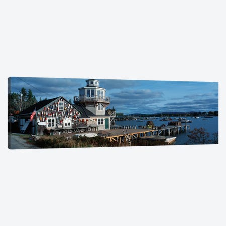 Harding Family Wharf, Bass Harbor, Hancock County, Maine, USA Canvas Print #PIM14062} by Panoramic Images Canvas Art Print