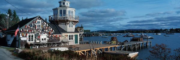 Maine: Harding Family Wharf, Bass Harbor, Hancock County, Maine, USA by Panoramic Images