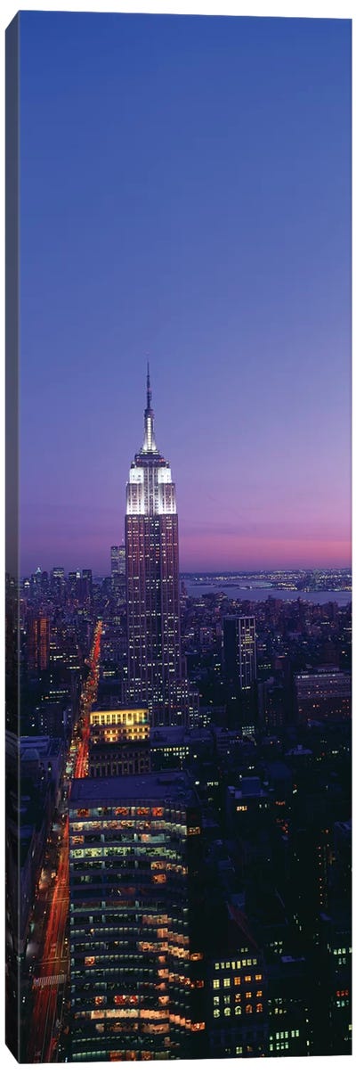 Empire State Building at Sunset, Manhattan, New York City, New York, USA Canvas Art Print - Manhattan Art