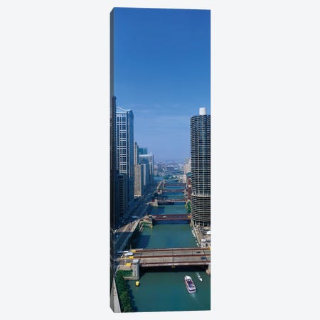 Chicago River I, Chicago, Cook County, Illinois, USA Canvas Print #PIM14069} by Panoramic Images Art Print