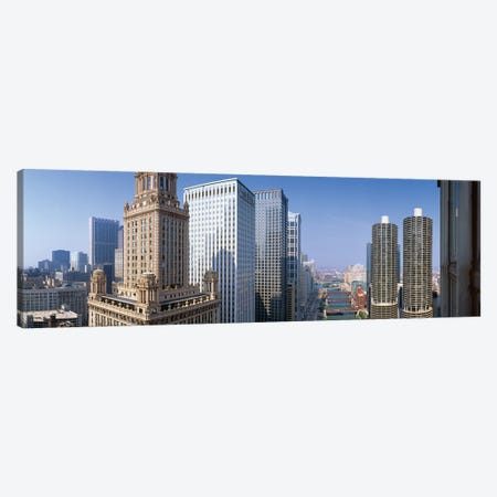Chicago River II, Chicago, Cook County, Illinois, USA Canvas Print #PIM14070} by Panoramic Images Canvas Wall Art