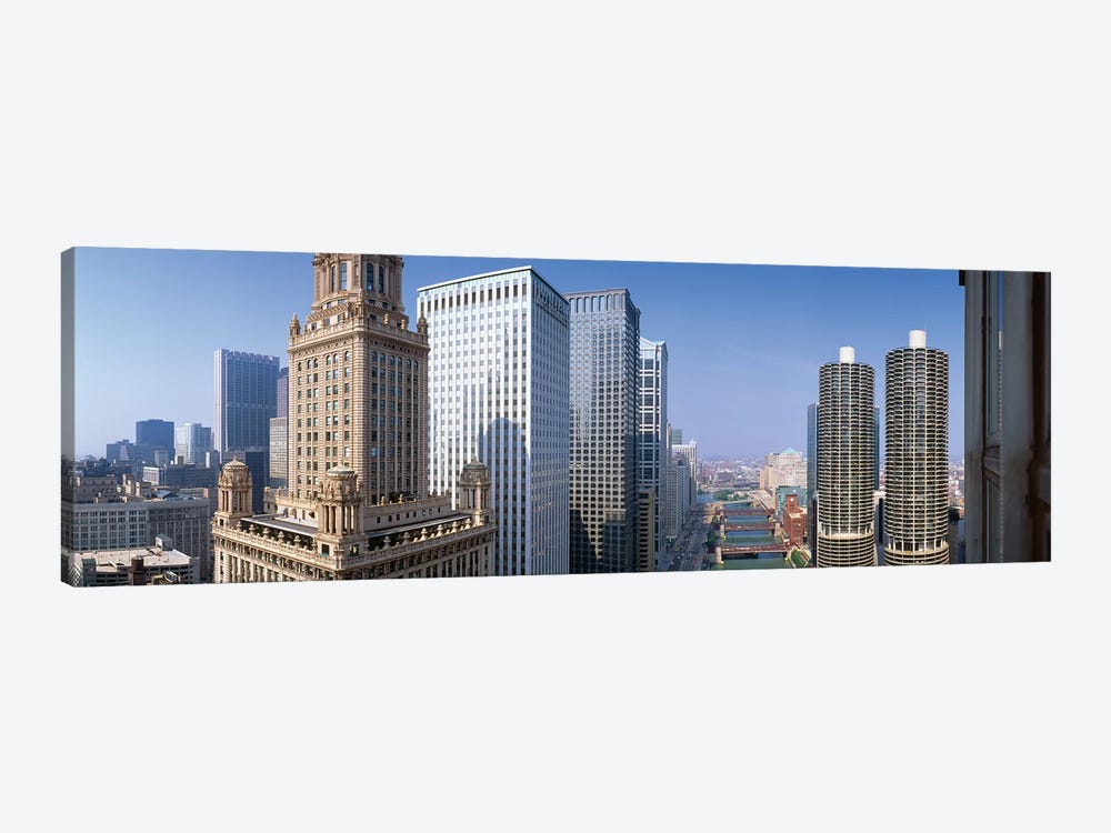 Chicago River II, Chicago, Cook County, Illinois, USA by Panoramic Images 1-piece Canvas Art Print