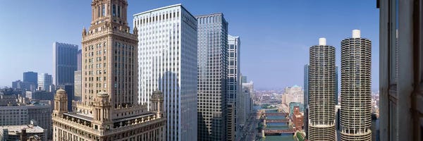 Canvas Print: Chicago River II, Chicago, Cook County, Illinois, USA by Panoramic Images