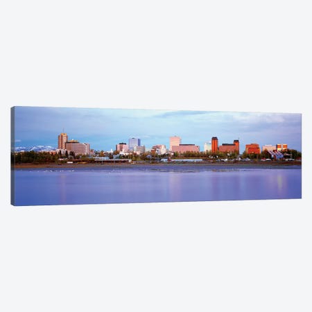 Downtown Skyline, Anchorage, South Central Region, Alaska, USA Canvas Print #PIM14076} by Panoramic Images Canvas Print