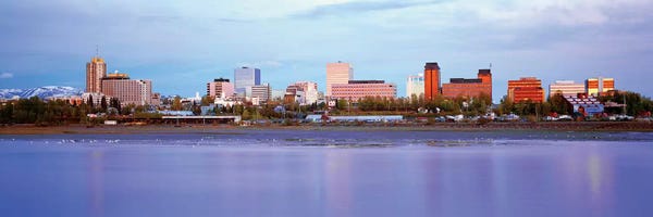 Downtown Skyline, Anchorage, South Central Region, Alaska, USA