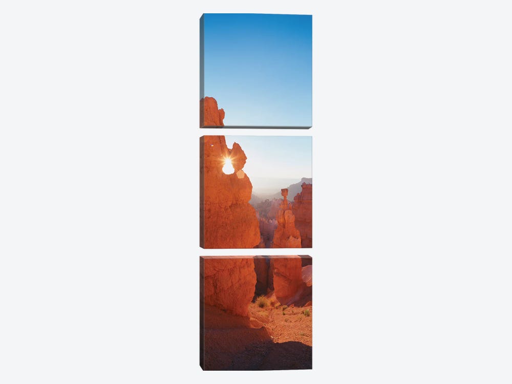 Hoodoos at Sunrise, Bryce Canyon National Park, Utah, USA by Panoramic Images 3-piece Canvas Print