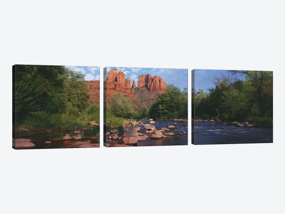 Cathedral Rock, Coconino National Forest, Sedona, Yavapai County, Arizona by Panoramic Images 3-piece Art Print