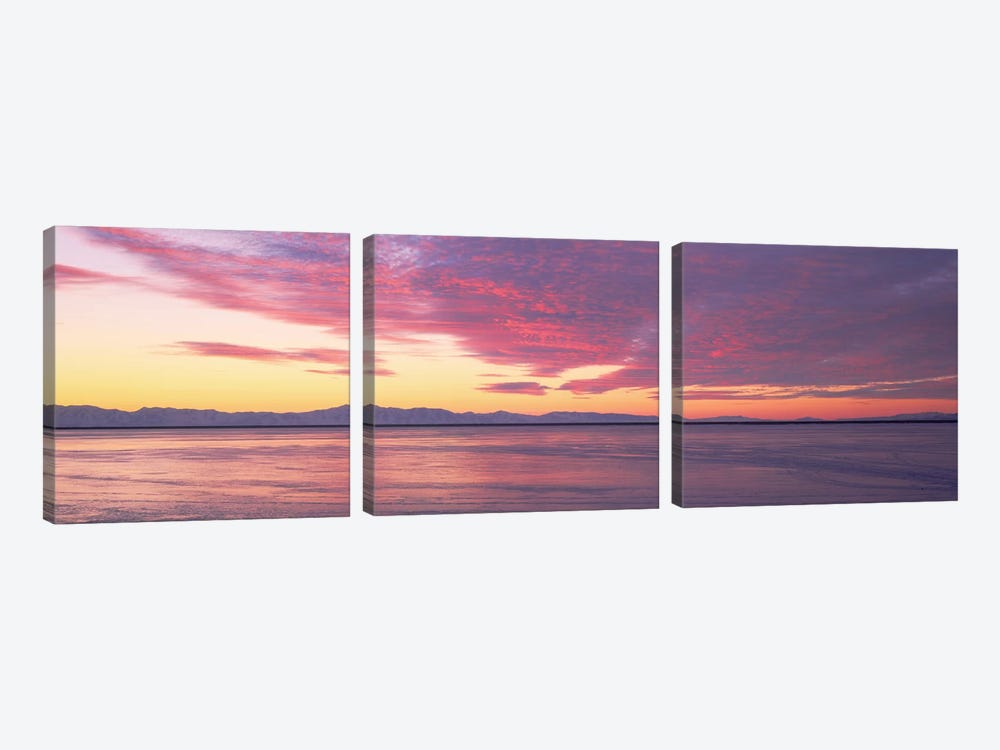 Willard Bay, Box Elder County, Utah by Panoramic Images 3-piece Canvas Artwork