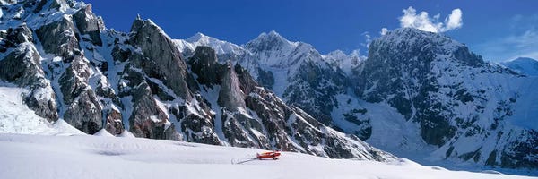 Alaska: Piper PA-18-150 Super Cub Airplane II, Wrangell-St. Elias National Park, Alaska, USA by Panoramic Images