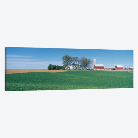 Countryside Landscape, Clayton County, Iowa, USA Canvas Print #PIM14106} by Panoramic Images Canvas Art Print
