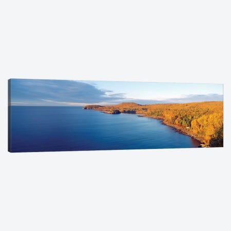 Split Rock Lighthouse State Park, North Shore of Lake Superior, Lake County, Minnesota, USA Canvas Print #PIM14109} by Panoramic Images Canvas Wall Art