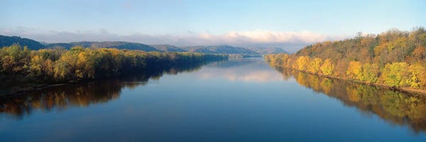 Coastlines: Autumn Landscape, Wisconsin River, Crawford County, Wisconsin, USA by Panoramic Images