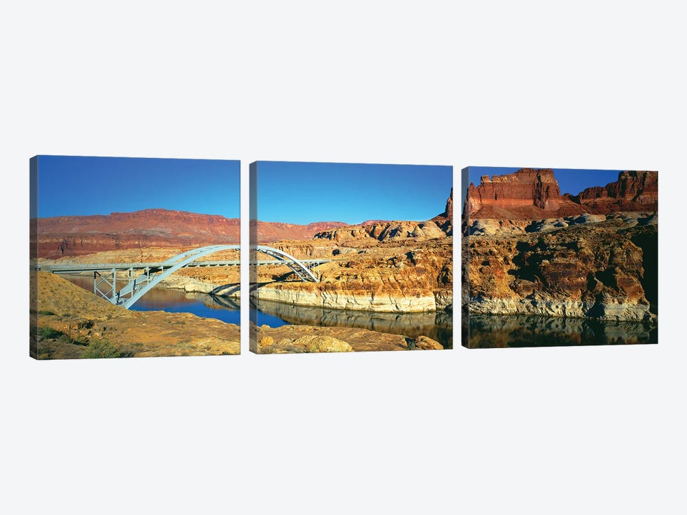Hite Crossing Bridge, Glen Canyon National Recreation Area, Utah, USA by Panoramic Images 3-piece Canvas Art