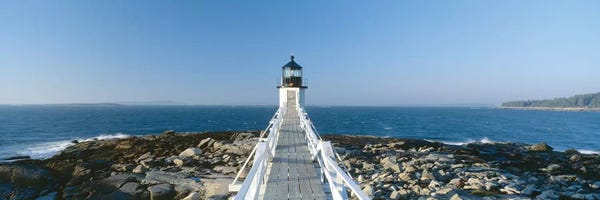 Maine: Marshall Point Lighthouse, Port Clyde, St. George, Knox County, Maine, USA by Panoramic Images