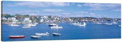 Harbor View, Stonington, Hancock County, Maine, USA Canvas Art Print - Nautical Scenic Photography