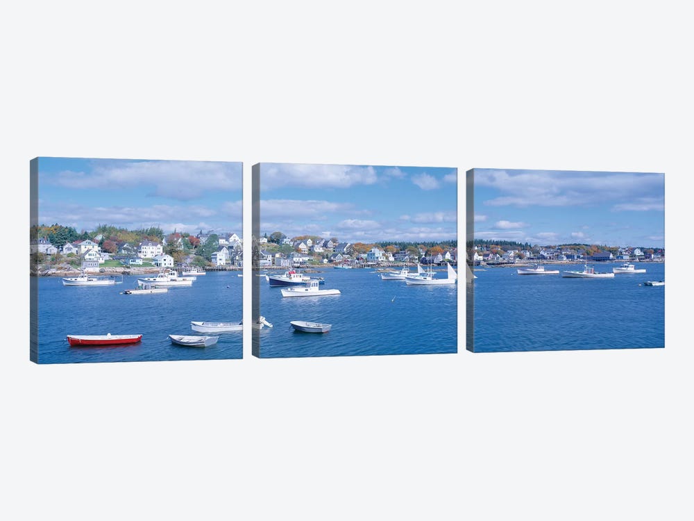 Harbor View, Stonington, Hancock County, Maine, USA by Panoramic Images 3-piece Canvas Artwork