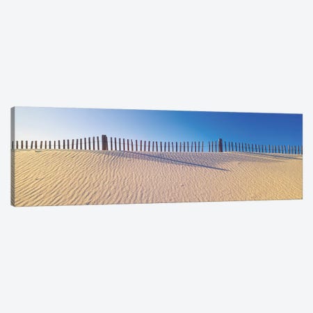 Beachfront Fencing, Santa Rosa Island, Florida, USA Canvas Print #PIM14123} by Panoramic Images Canvas Artwork