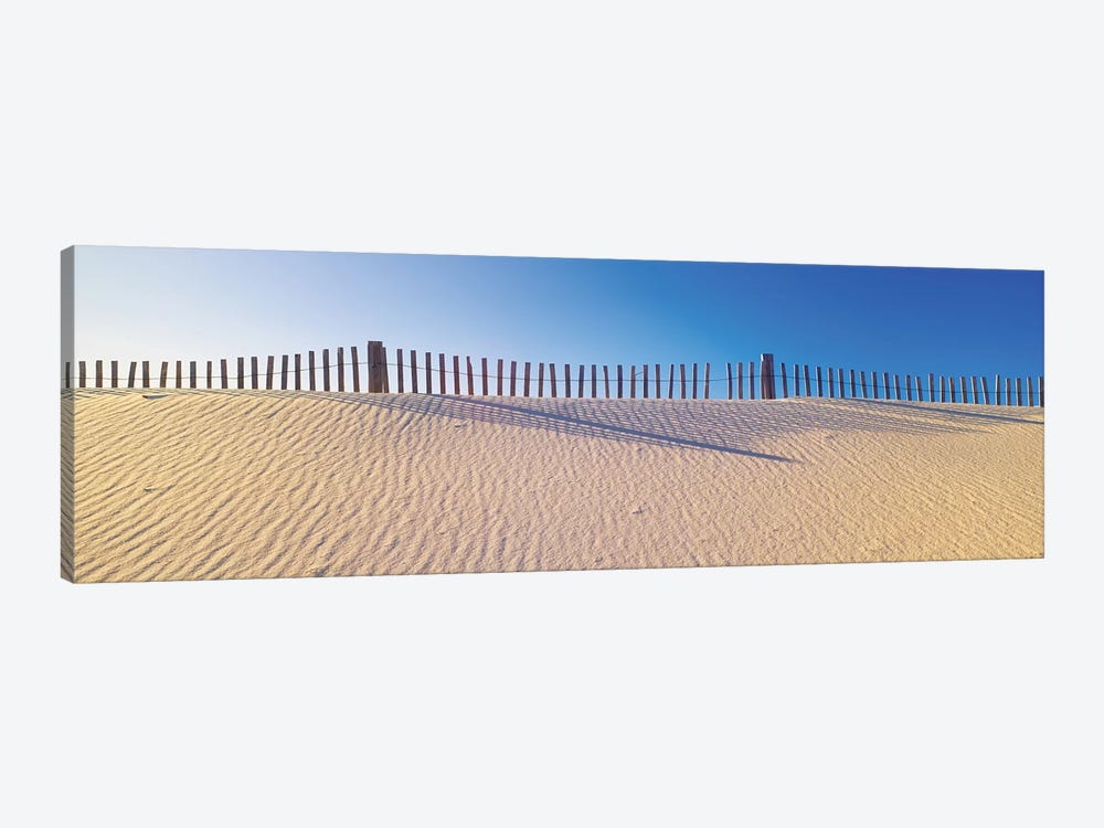 Beachfront Fencing, Santa Rosa Island, Florida, USA by Panoramic Images 1-piece Canvas Wall Art