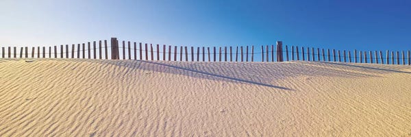 Florida Beaches: Beachfront Fencing, Santa Rosa Island, Florida, USA by Panoramic Images