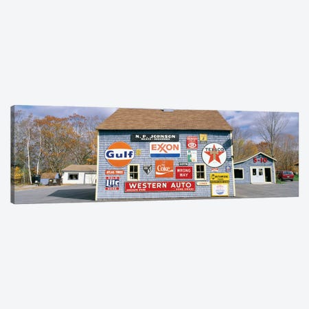 Exterior of Love Barn Antique Stove & Heater, Orland, Hancock County, Maine, USA Canvas Print #PIM14127} by Panoramic Images Canvas Print