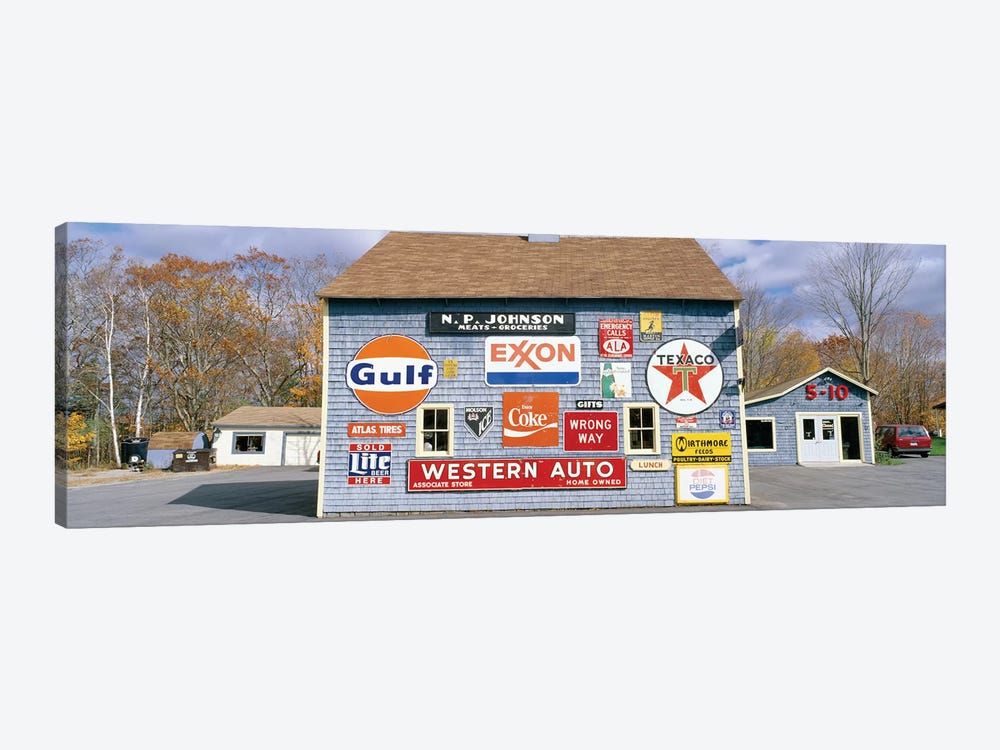 Exterior of Love Barn Antique Stove & Heater, Orland, Hancock County, Maine, USA by Panoramic Images 1-piece Canvas Wall Art