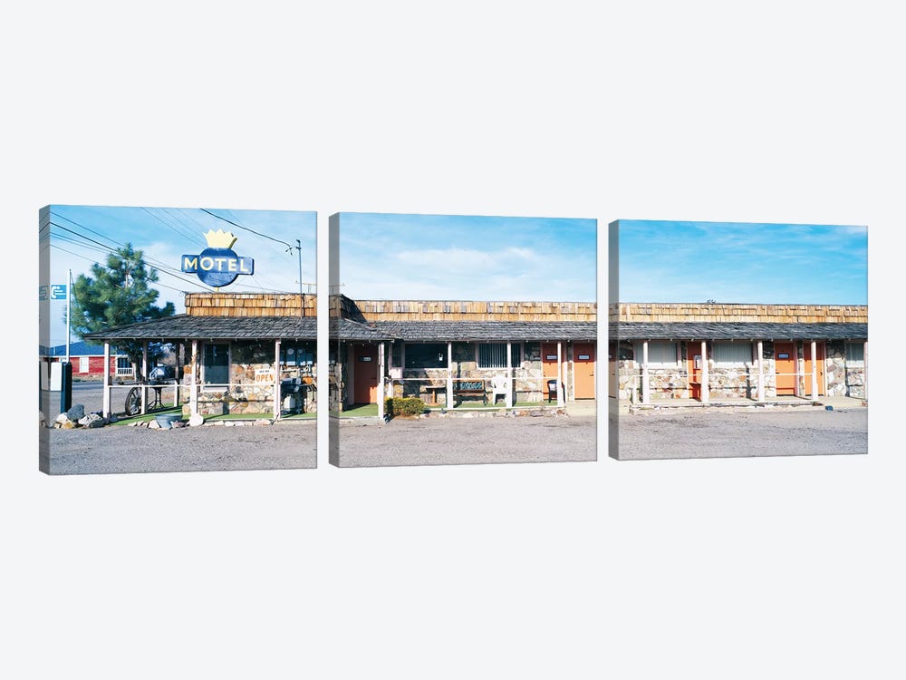 Old Motel, Tonopah, Nye County, Nevada, USA by Panoramic Images 3-piece Canvas Print