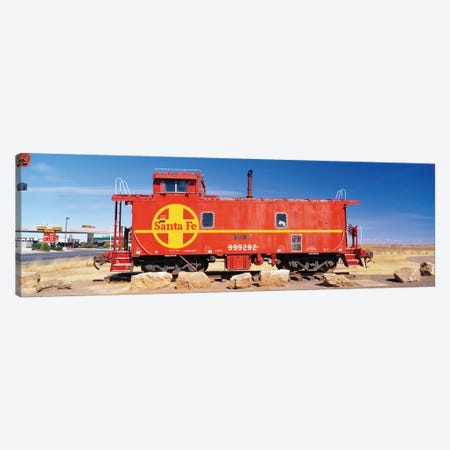 Red Atchison-Topeka-Santa Fe Railway (ATSF) Caboose, Visitors Center Display, Winslow, Navajo County, Arizona, USA Canvas Print #PIM14129} by Panoramic Images Canvas Artwork