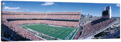 Aerial View II, Mile High Stadium, Denver, Denver County, Colorado, USA Canvas Art Print - Sports Lover