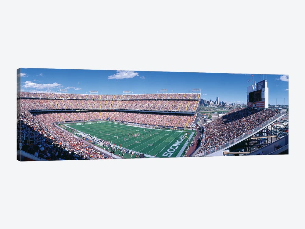 Aerial View II, Mile High Stadium, Denver, Denver County, Colorado, USA by Panoramic Images 1-piece Canvas Wall Art