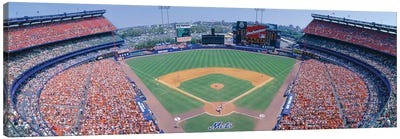 Aerial View I, Shea Stadium, Flushing, Queens, New York City, New York, USA Canvas Art Print - Baseball