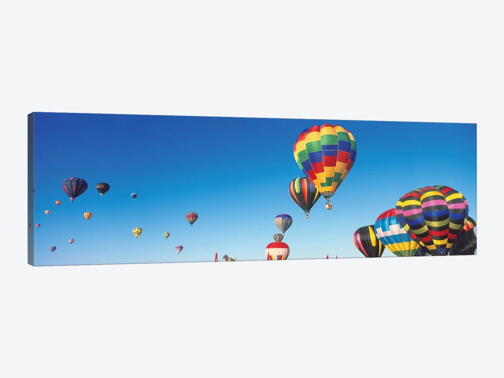 Mass Ascension, 25th Albuquerque International Balloon Fiesta, Albuquerque, Bernalillo County, New Mexico by Panoramic Images 1-piece Canvas Art Print