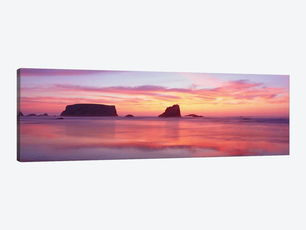 Coastal Rock Formations, Bandon, Coos County, Oregon, USA by Panoramic Images 1-piece Canvas Artwork