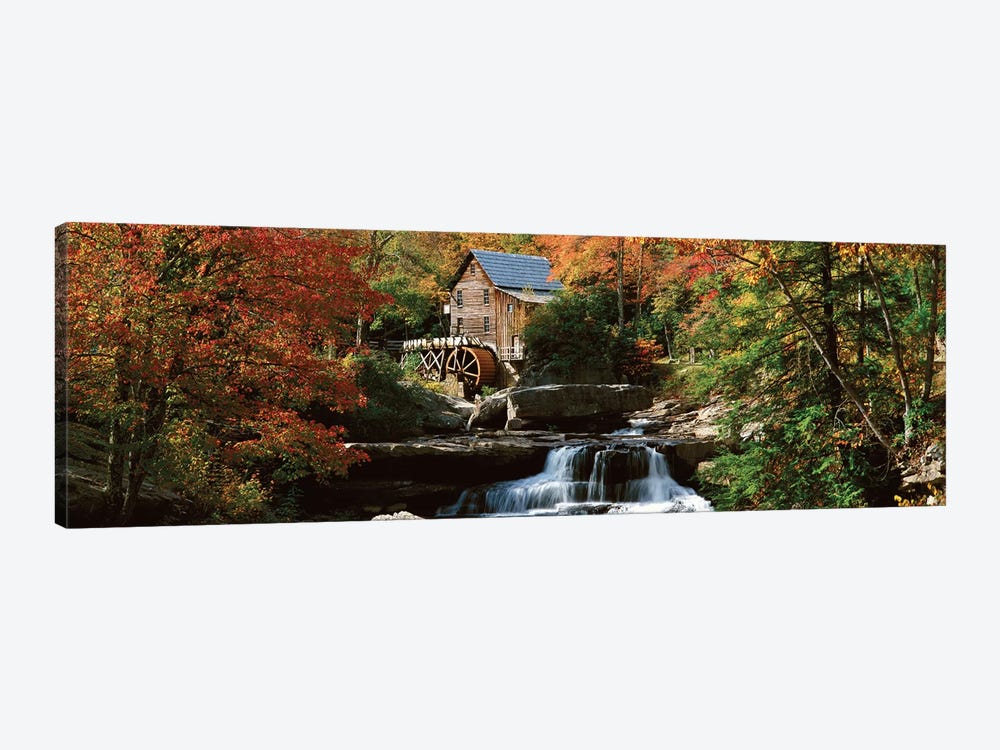 Autumn Landscape, Glade Creek Grist Mill, Babcock State Park, Fayette County, West Virginia, USA by Panoramic Images 1-piece Art Print