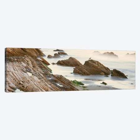 Coastal Rock Formations, Gaviota, Santa Barbara County, California, USA Canvas Print #PIM14143} by Panoramic Images Canvas Artwork