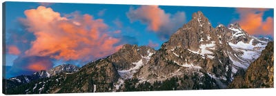 Teton Range II, Rocky Mountains, Grand Teton National Park, Teton County, Wyoming, USA Canvas Art Print - Grand Teton National Park Art