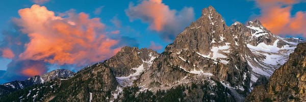Wyoming: Teton Range II, Rocky Mountains, Grand Teton National Park, Teton County, Wyoming, USA by Panoramic Images