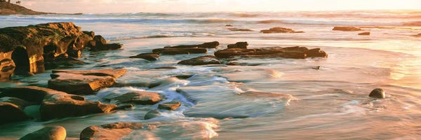 California: Coastal Rock Formations I, Windansea Beach, La Jolla, San Diego, San Diego County, California, USA by Panoramic Images