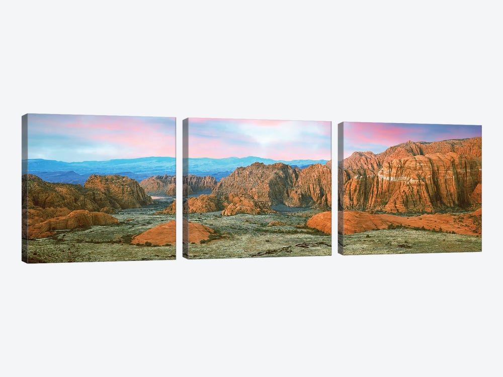 Snow Canyon State Park I, Washington County, Utah, USA by Panoramic Images 3-piece Canvas Artwork