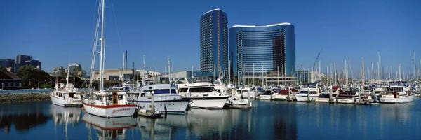Boating: Embarcadero Marina Hotel, San Diego, California, USA by Panoramic Images